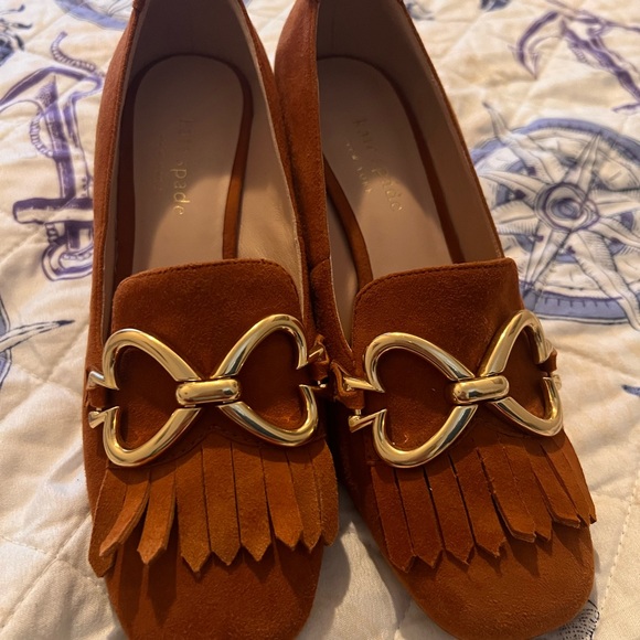 Kate Spade Yarrow suede fringe pump, size 5 - Picture 2 of 3